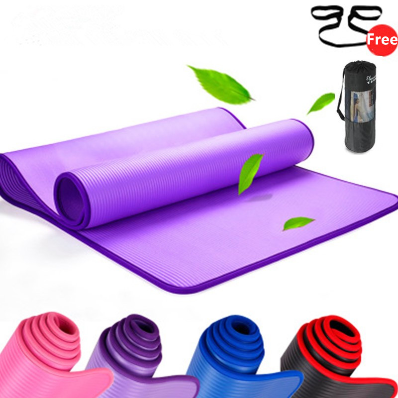 Pilates Yoga Matte - Esterilla de Yoga Antideslizante de 10mm,