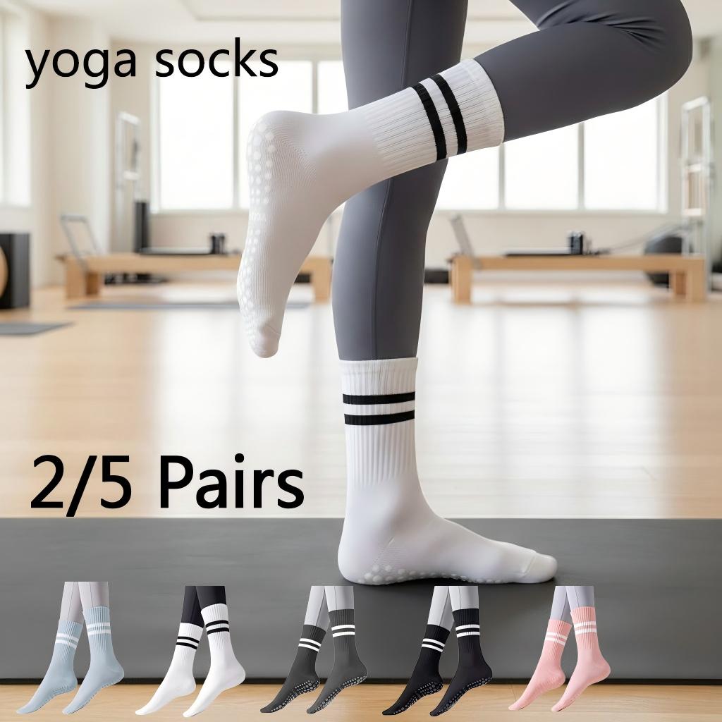 Pilates Yoga Set - Calcetines de yoga antideslizantes para mujer,