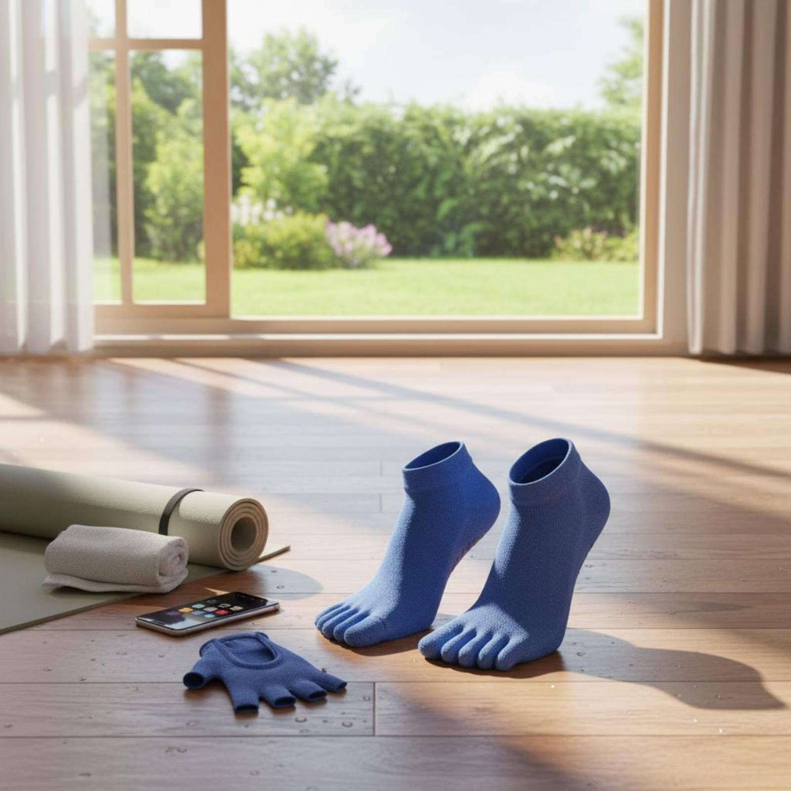 Pilates Yoga Origin - Calcetines Deportivos Antideslizantes para Mujer, Calcetines