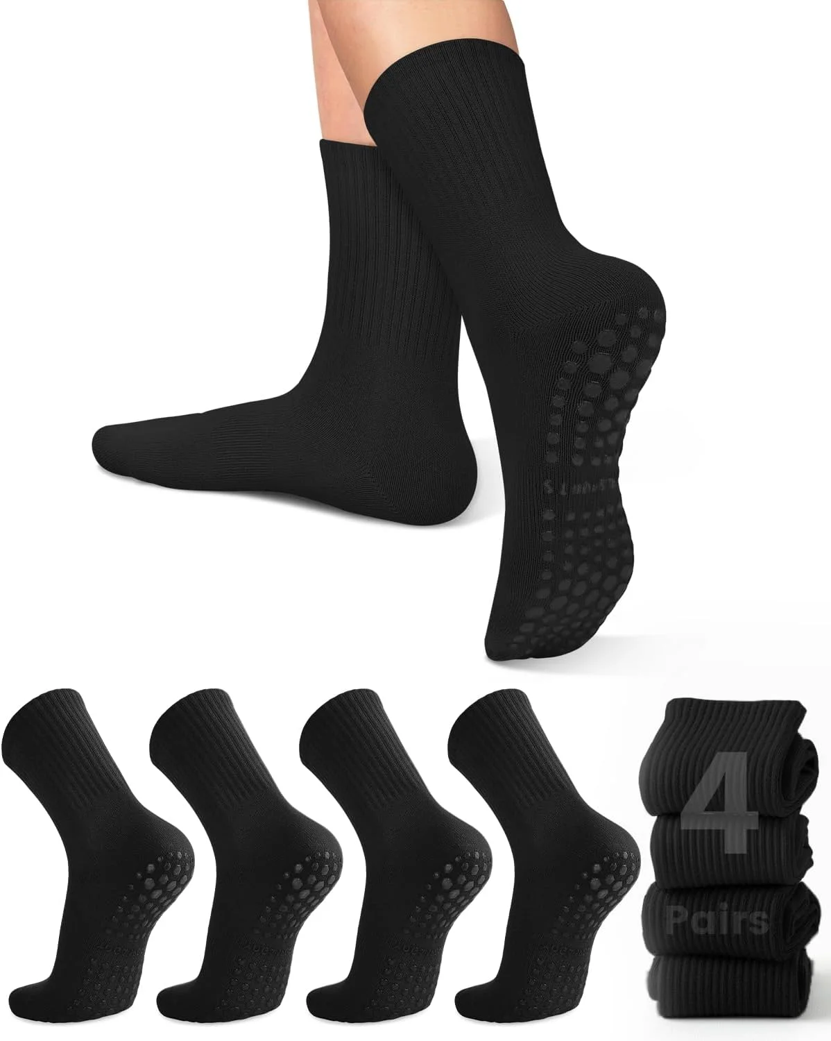 Pilates Yoga Origin - 4 pares de calcetines de yoga