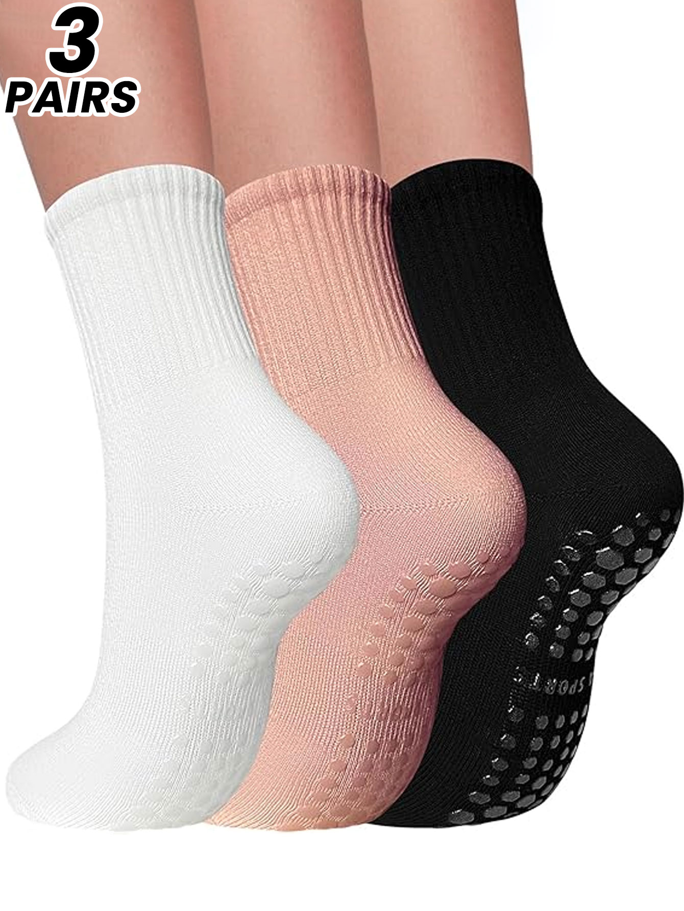 Medias Para Pilates Y Yoga - 3 pares de calcetines profesionales de