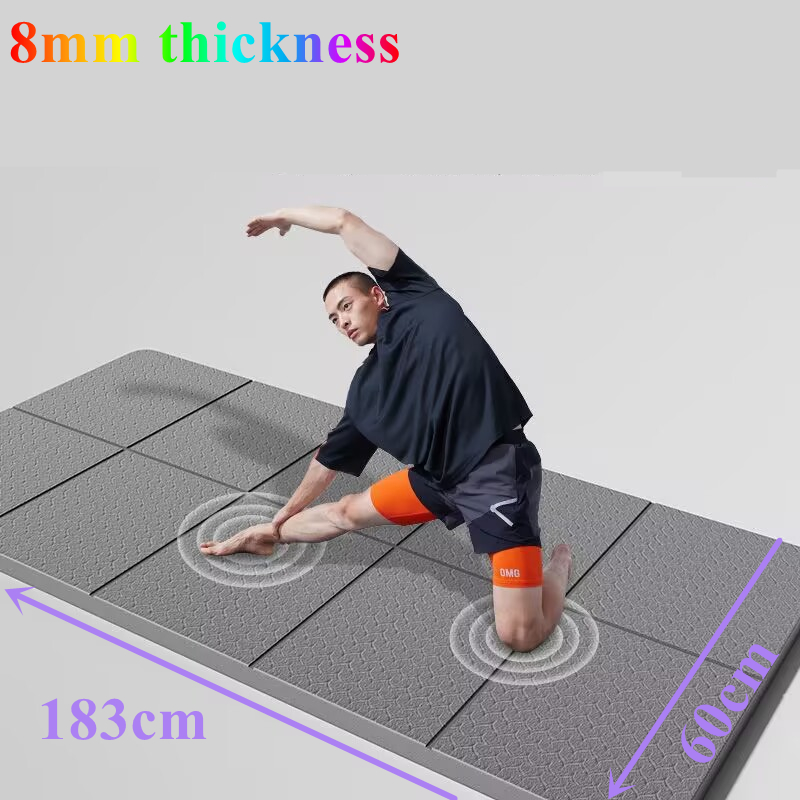 Pilates Yoga For Beginners - Estera de ejercicio plegable de 183x60x0,8