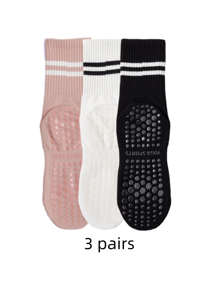 3 pares de calcetines de yoga, - Medias Para Pilates Y Yoga reseña y precio