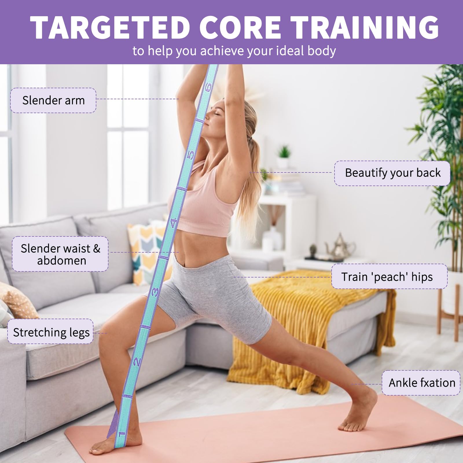 Banda de Resistencia para Adel - Pilates Yoga For Beginners reseña y precio