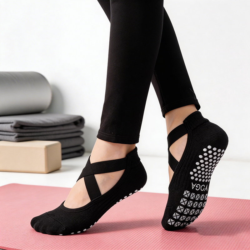 Calcetines de yoga antidesliza - Medias Para Pilates Y Yoga reseña y precio