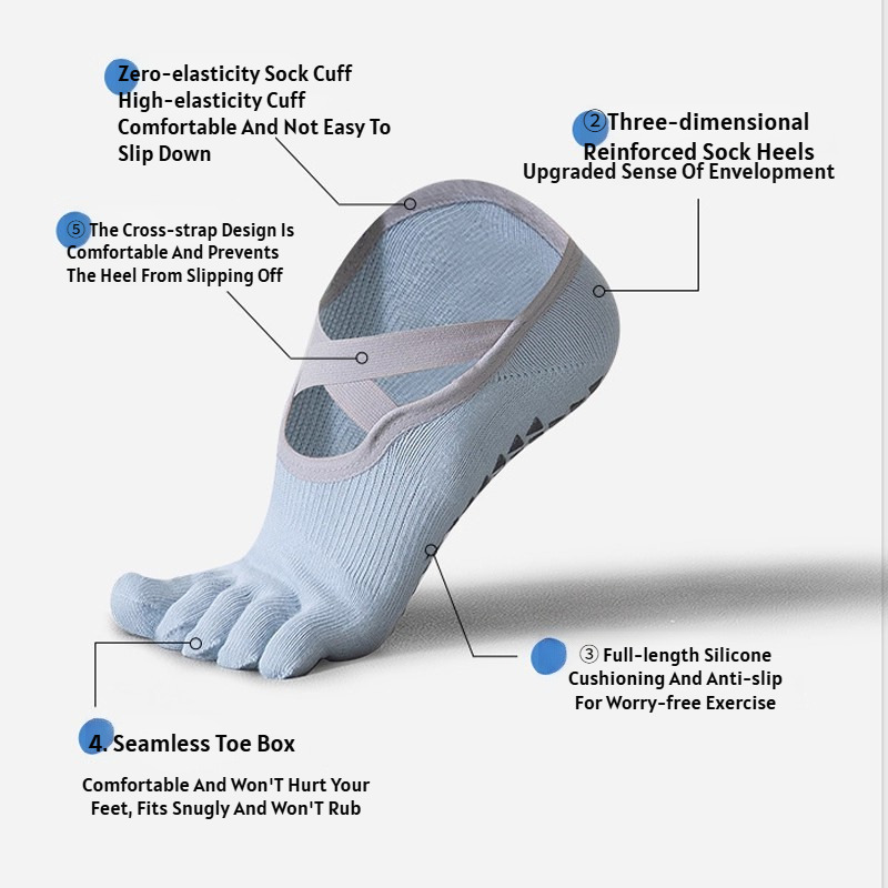 Calcetines de yoga finos de ci - Pilates Yoga Origin reseña y precio