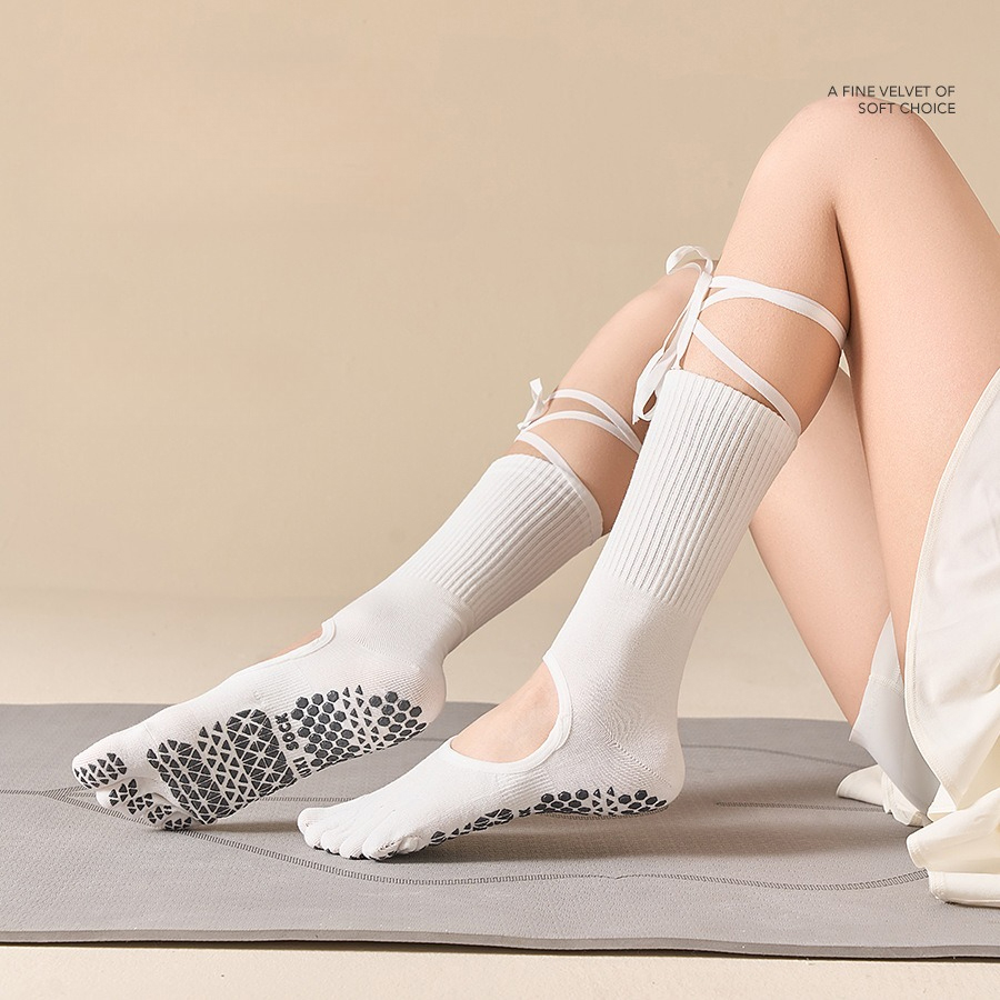 Calcetines de yoga con cordone - Pilates Yoga Origin reseña y precio